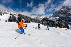 På ski nær Val Gardena
