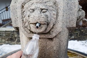 Der tankes gratis kildevand fra en af de mange naturlige kilder under Bad Gastein // Foto: Troels Kjems