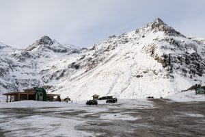 Det er nemt at finde en parkeringsplads i Sportgastein // Foto: Troels Kjems