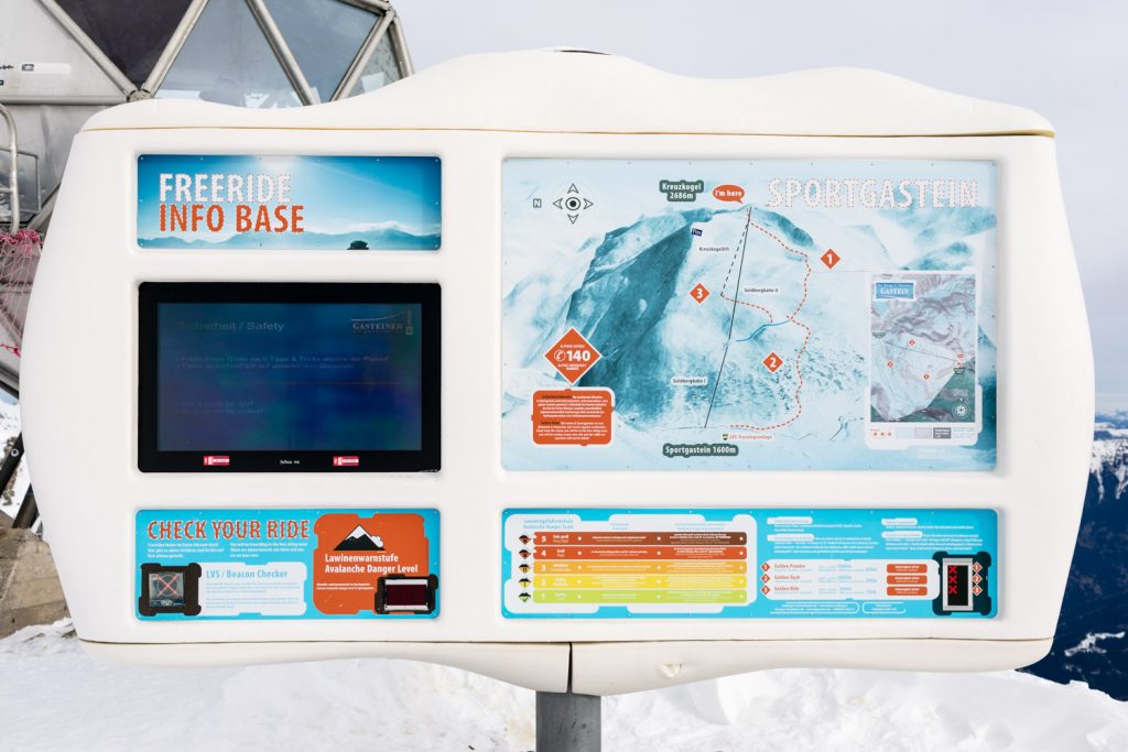 Bad Gastein Sportgastein info display