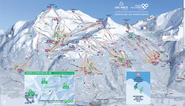 Les arcs pistekort