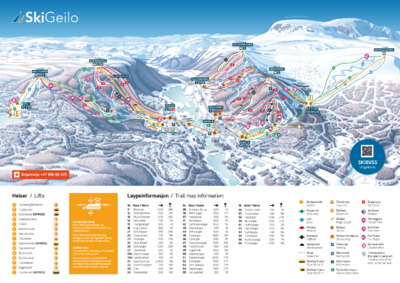 Pistekort geilo