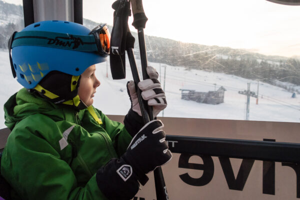 10 minutters pause i gondolen // Foto: Troels Kjems