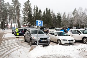 Parkeringsplads ved Isaberg