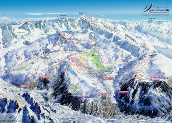 Pistekort Alpe d'Huez
