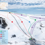 Pistekort FONNA Glacier Ski Resort