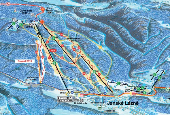 Pistekort Černá Hora (Janské Lázně)