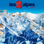 Pistekort Les 2 Alpes