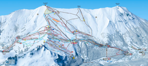 Pistekort Les Contamines