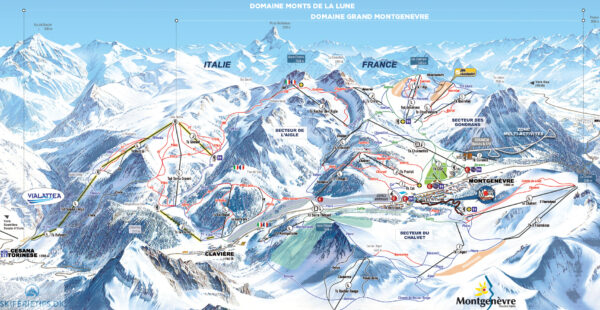 Pistekort Montgenèvre