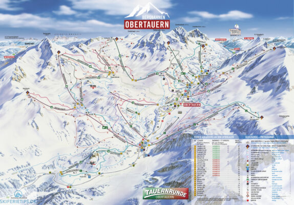 Pistekort Obertauern