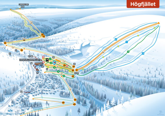 Pistekort Sälen Högfjället