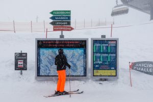 Skiområdet er godt skiltet // Foto: Troels Kjems