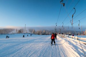 Træklift i børneområdet "Vallebjerget" i Lindvallen // Foto: Troels Kjems