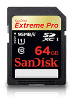 Sandisk Extreme Pro hukommelseskort til skiloeb