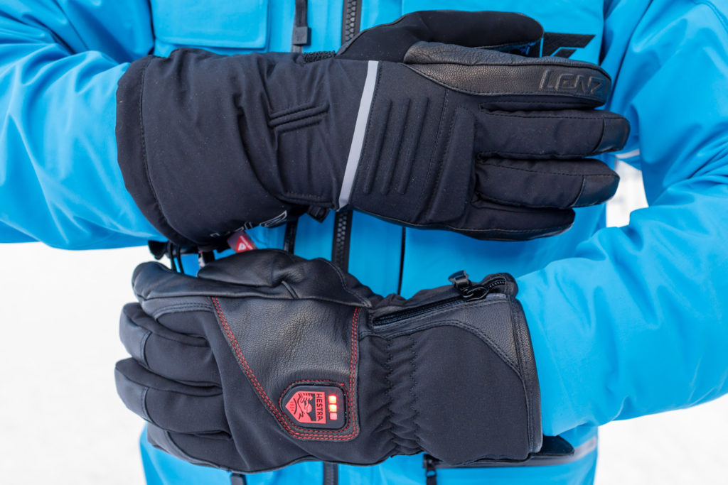 Skihandsker med varme