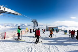 Topstationen for Gaislachkogl kabineliften i Sölden, Østrig.