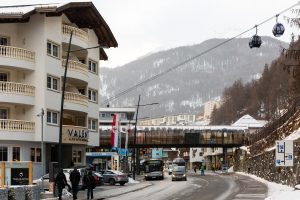 Gaislachkogl I A10 gondolliften i Sölden, Østrig.