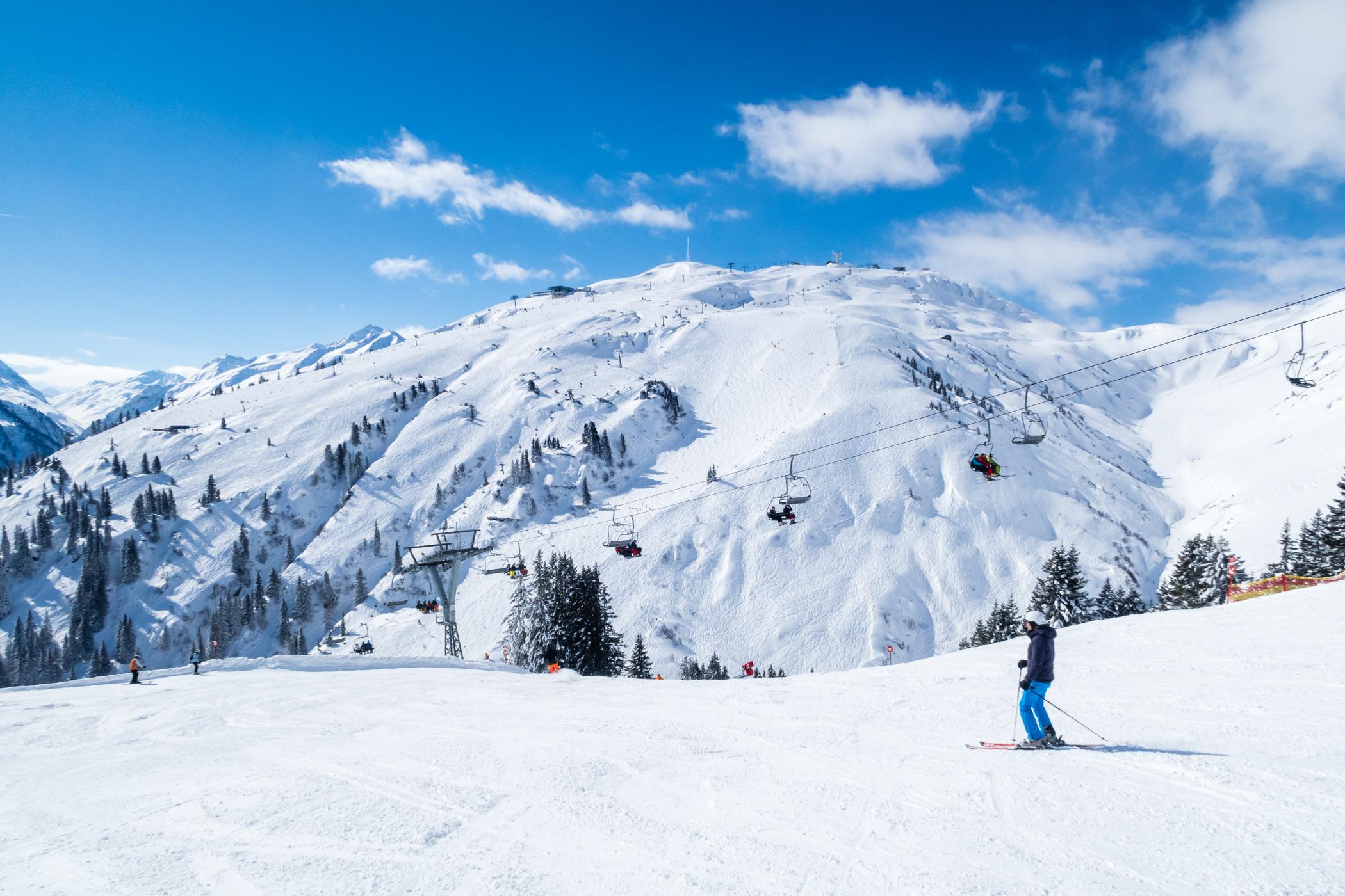 Galzig (2.184 m.o.h.) set fra Gampen // Foto: Troels Kjems