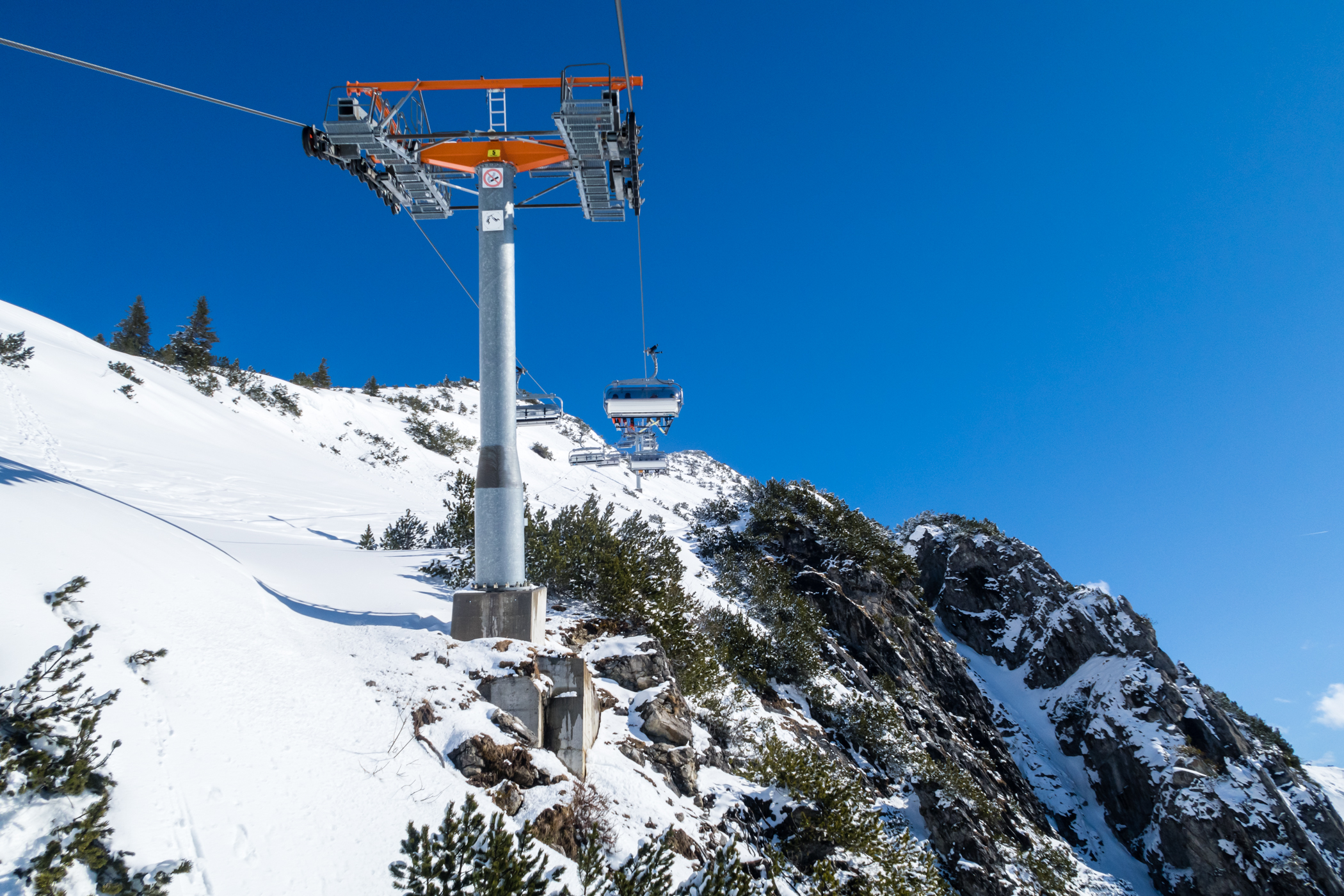 Retur mod St. Anton med Valfagehr-stoleliften // Foto: Troels Kjems