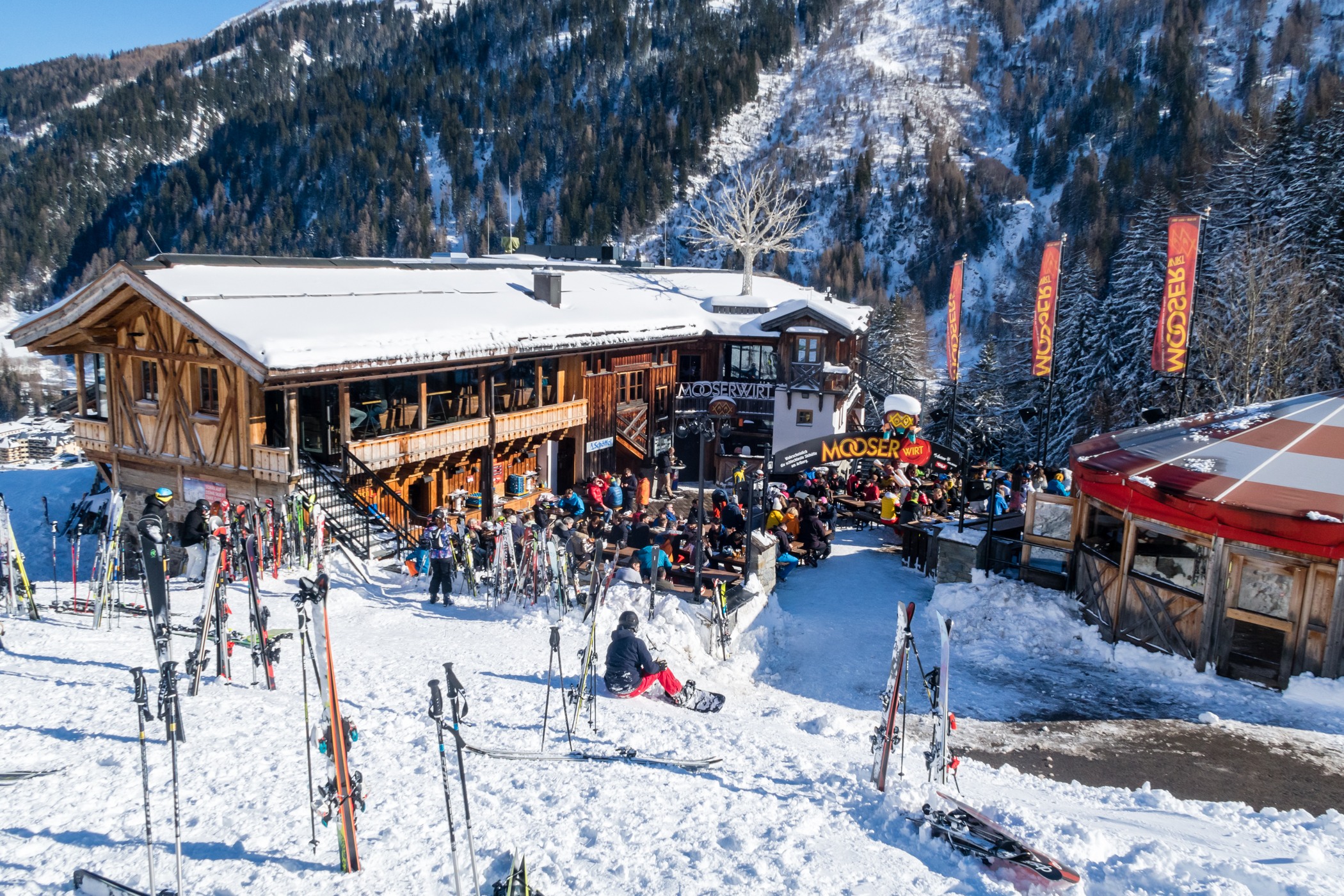 Det legendariske afterskisted Mooserwirt // Foto: Troels Kjems