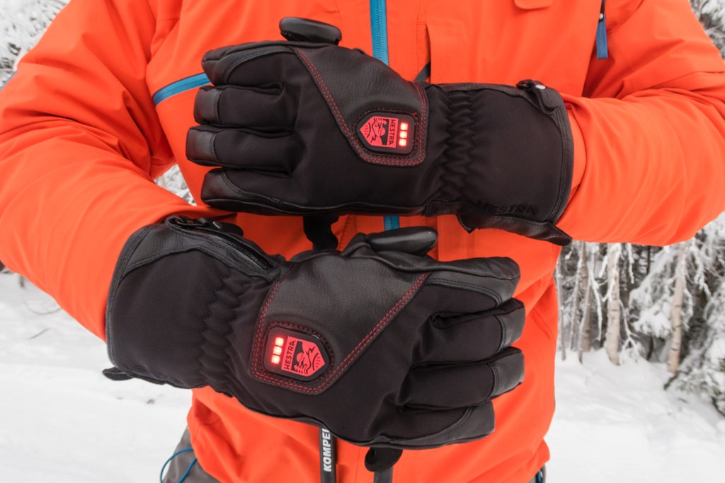 Test af Hestra skihandsker med varme