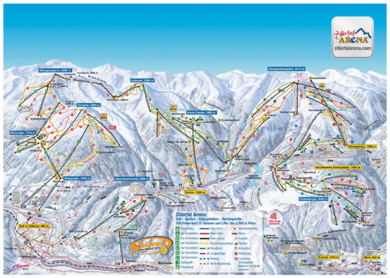 Zell am Ziller pistekort